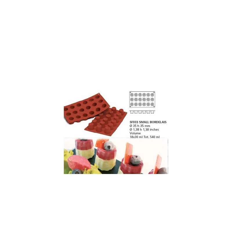 Moule silicone 18 mini cannelés bordelais