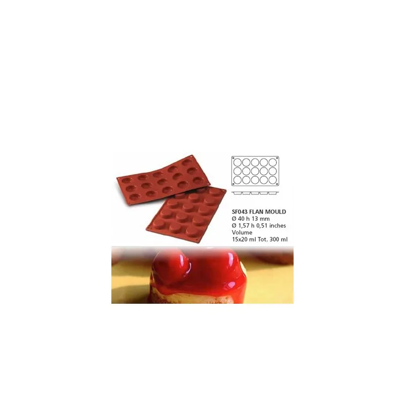 Moule silicone 15 mini flans
