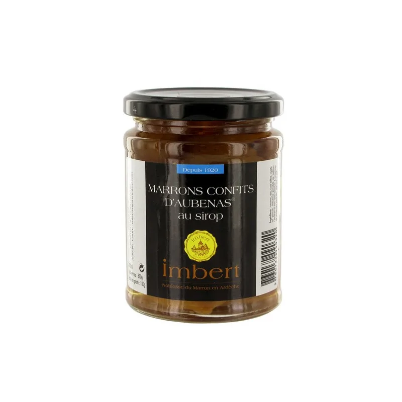 Marrons confits d'Aubenas au sirop Imbert 370 g