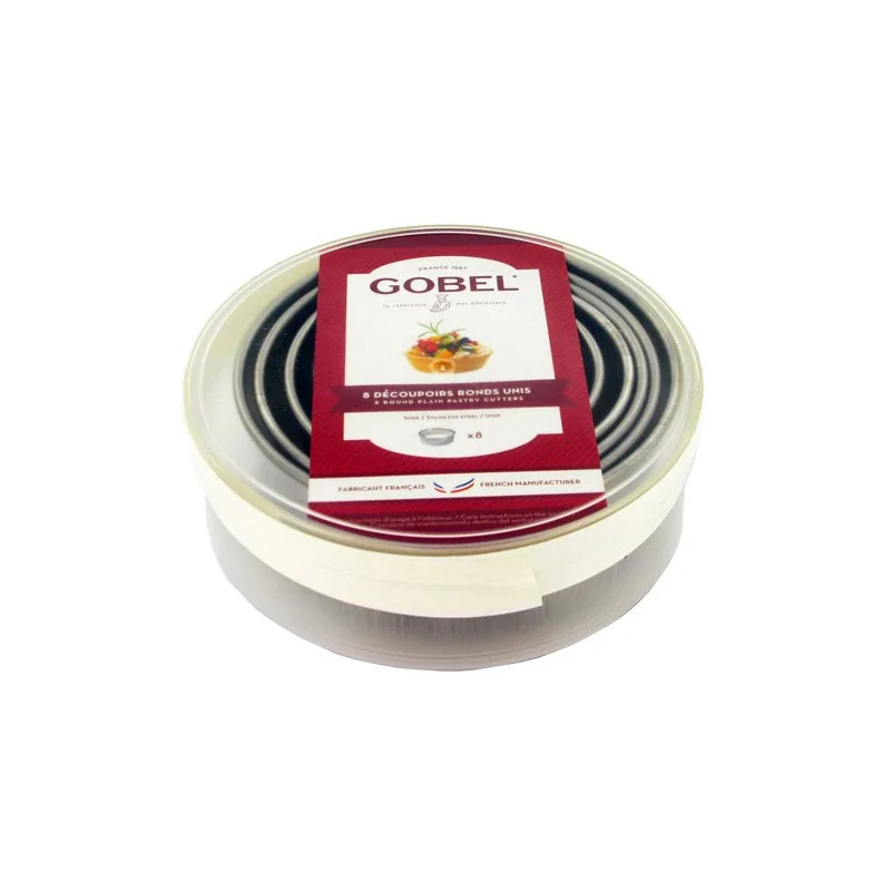 Découpoirs ronds unis inox x9