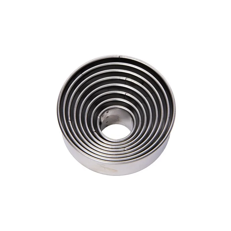 Découpoirs ronds unis inox x9