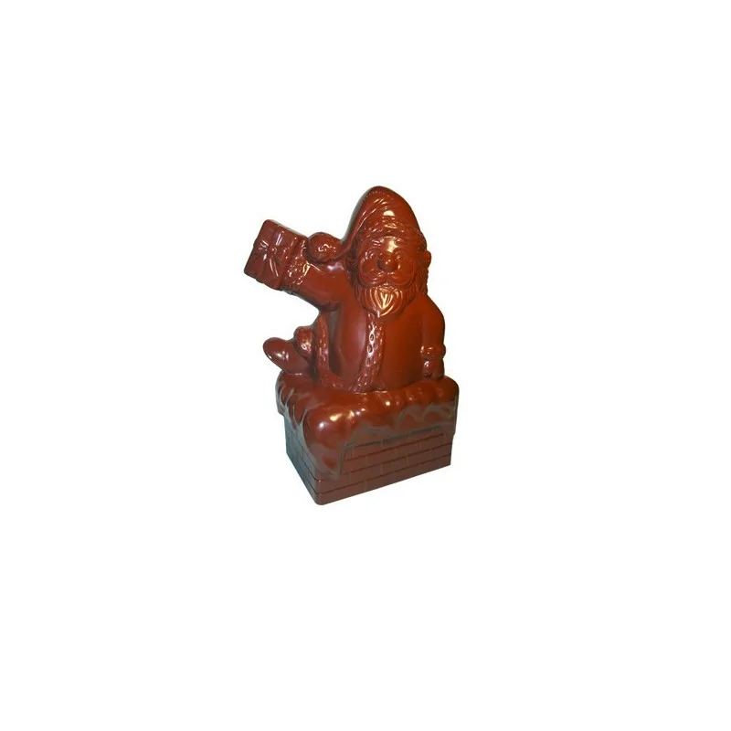 Moule chocolat Père Noël cheminée
