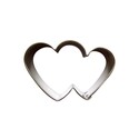 Emporte-pièce coeur double 5,6 cm Emporte-pièce coeur double 5,6 cm