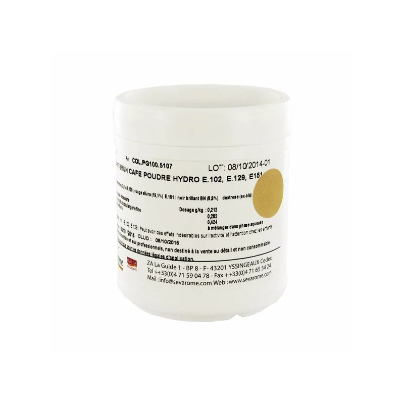 Colorant poudre alimentaire Café 100 g