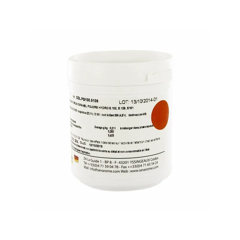 Colorant poudre alimentaire Caramel 100 g