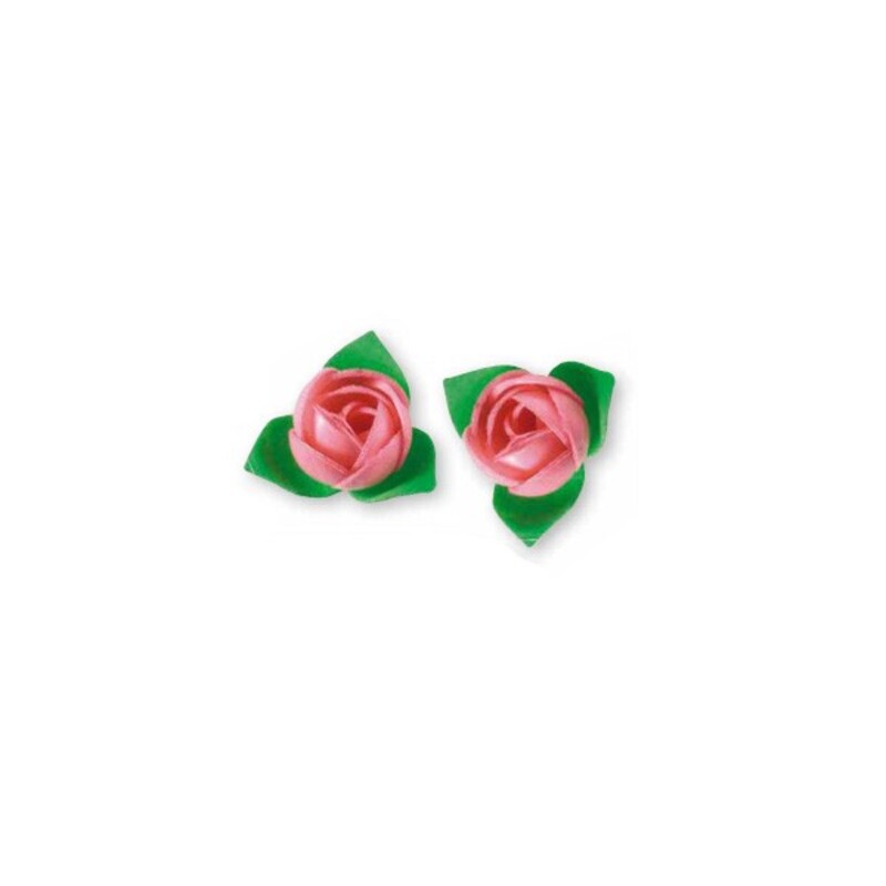 Boutons de rose rose Patisdécor x15