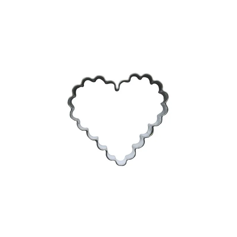Emporte-pièce coeur cannelé 4,7 cm