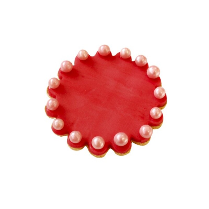 Découpoir rond ondulé 4,5cm - Emporte-pièce cercle ondulé en fer blanc