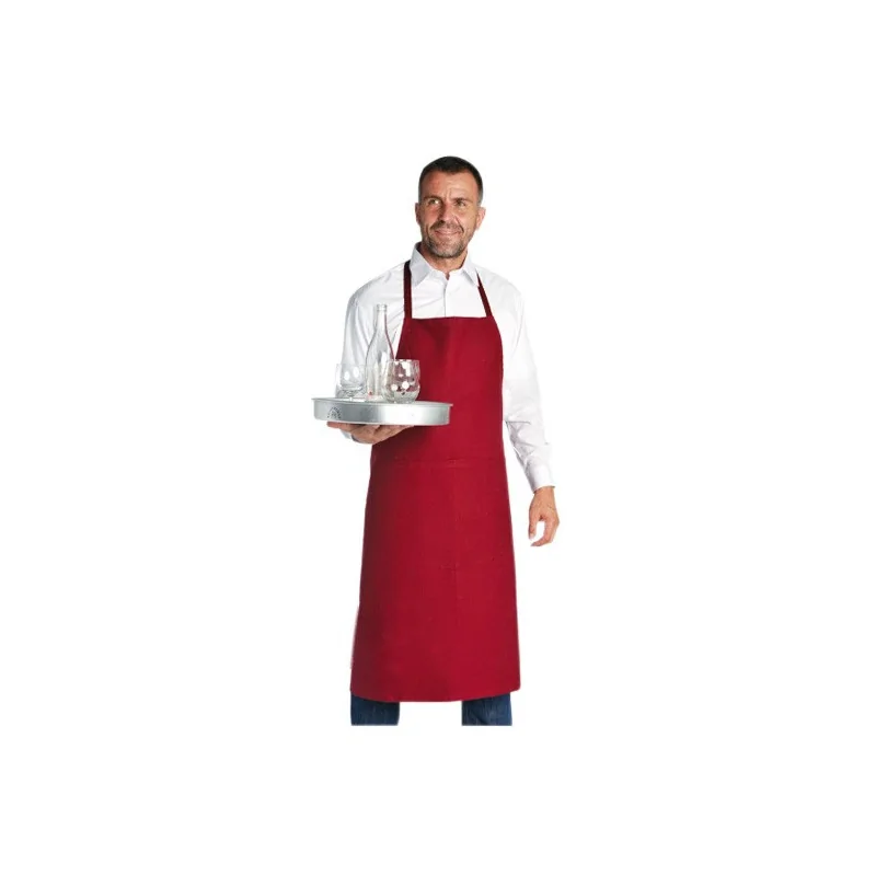 Tablier valet bavette bordeaux