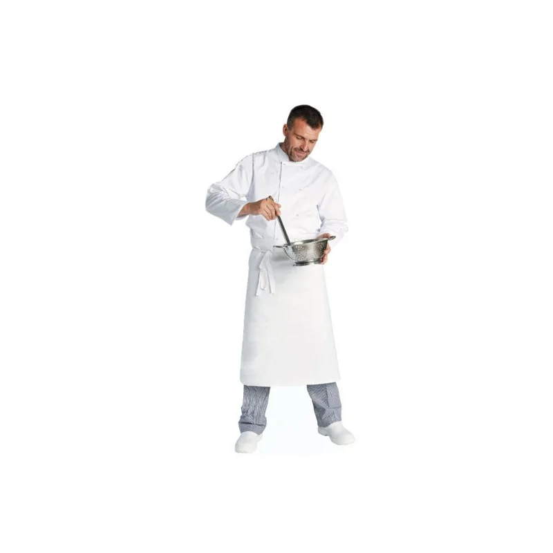 Tablier de chef blanc 100 x 55 cm