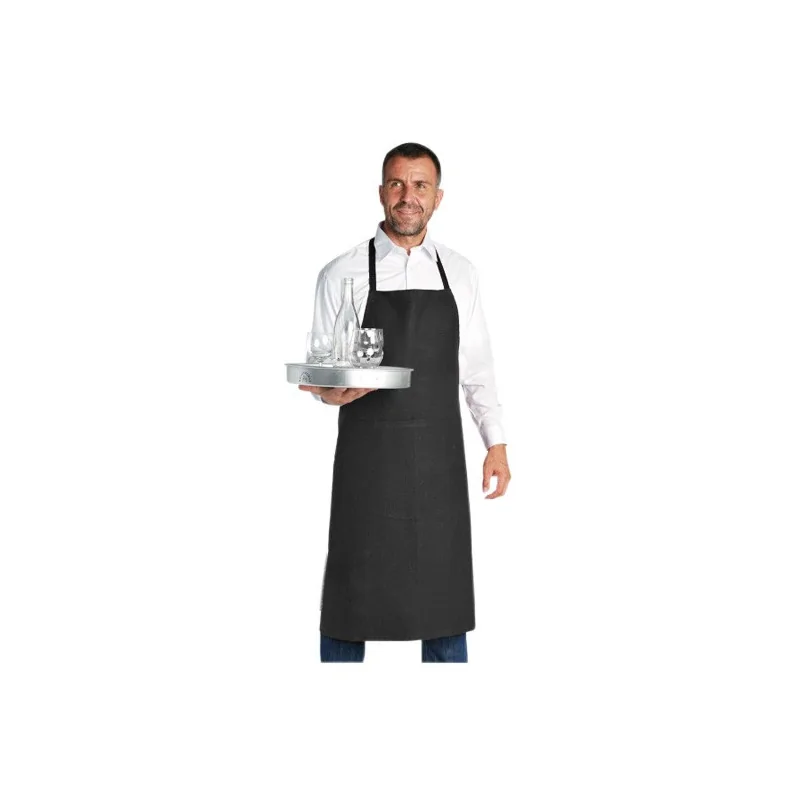 Tablier valet bavette noir