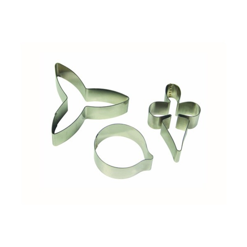 Emporte-pièce inox pétales orchidée PME (x3) 