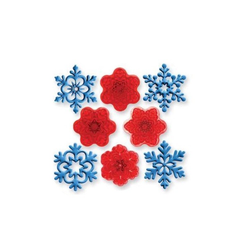 Découpoirs pate a sucre flocons de neige (jeu de 4)