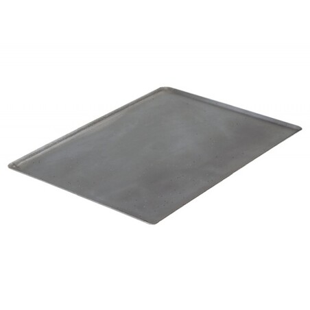 Plaque patisserie plate perforée aluminium 40 x 30 cm