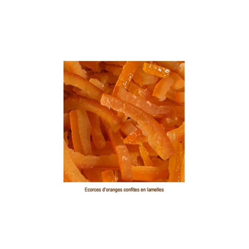 Ecorces d'orange confite 1 kg, épicerie patisserie cuisine