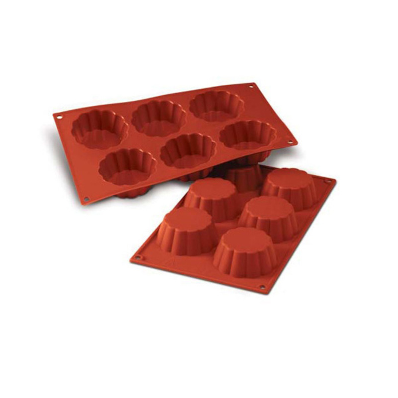 Moule silicone 6 briochettes