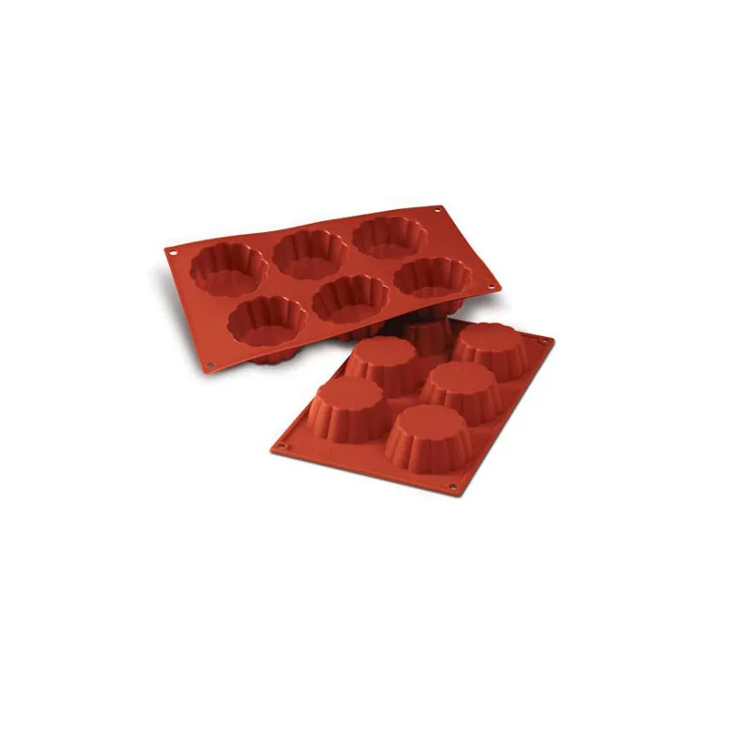 Moule silicone 6 briochettes