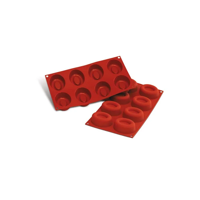 Moule silicone 8 savarins ovales