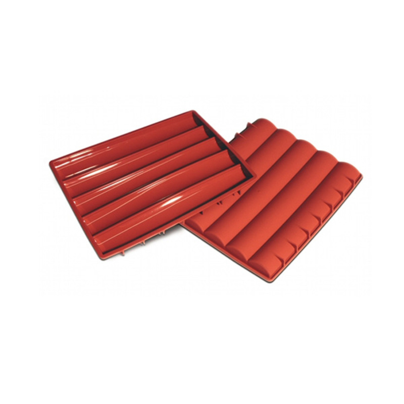 Moule silicone 5 barres arrondies