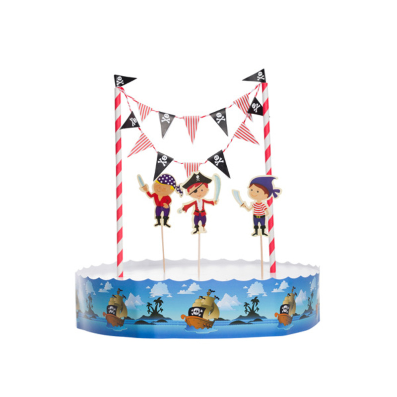 Kit Decor Gateau 3d Pirate Cerf Dellier