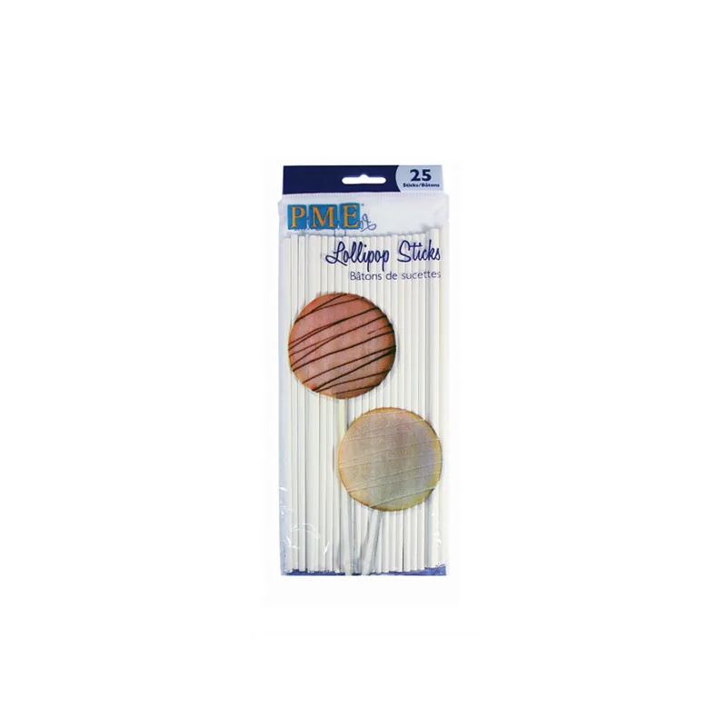 Bâtons de sucettes PME 20 cm (x25)