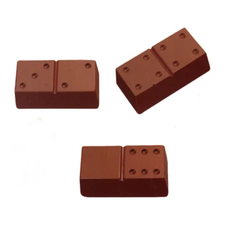 Moule chocolat polycarbonate dominos