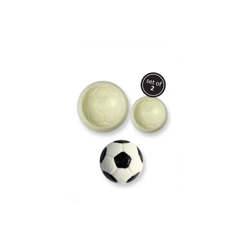Moule silicone ballon de foot (x2)