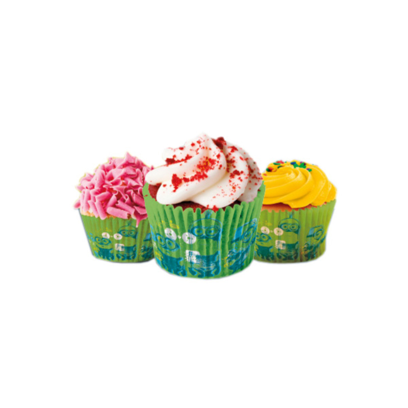 Jolies caissettes rose à pois blancs (x50) - Pour cupcakes et