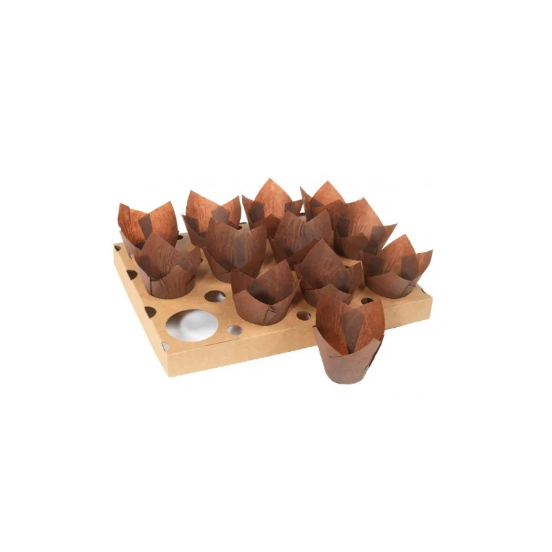 Plaque de cuisson 12 Tulipcups (x5)