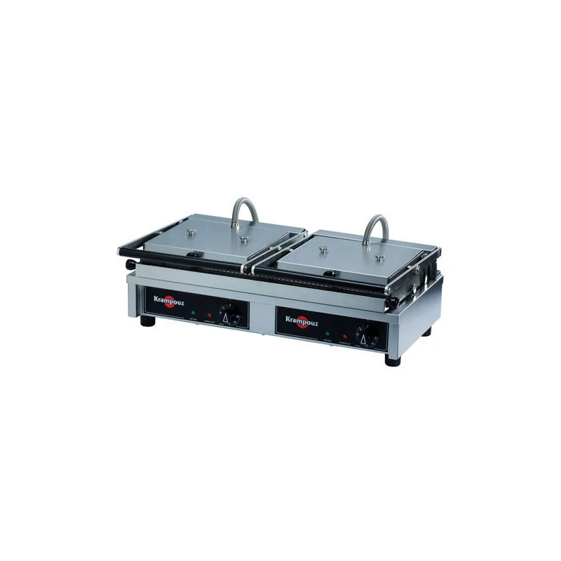 Grill double Easy Clean plaques striées
