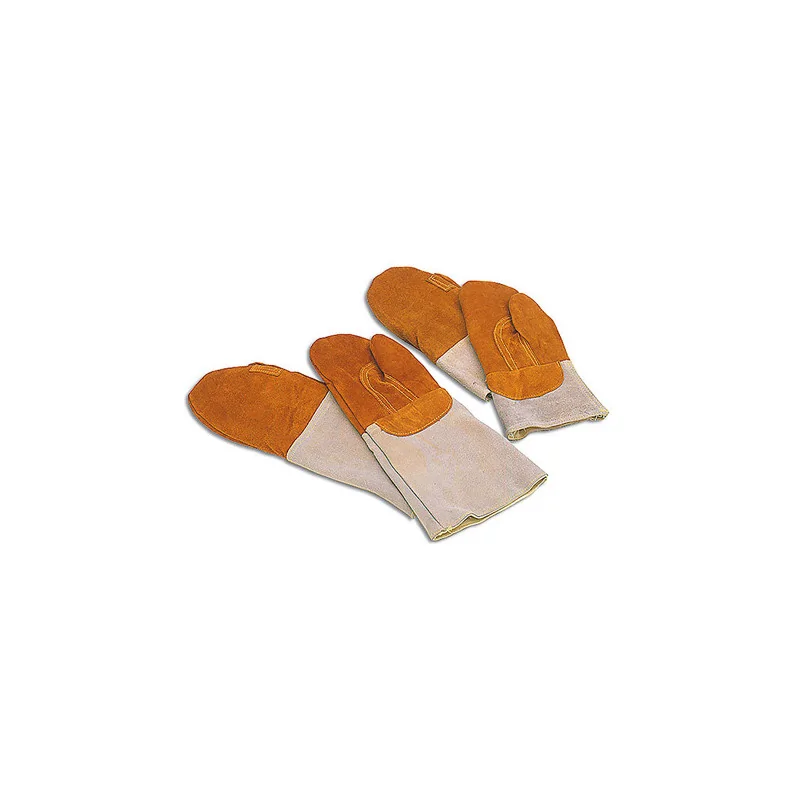 Moufles de protection thermique en cuir