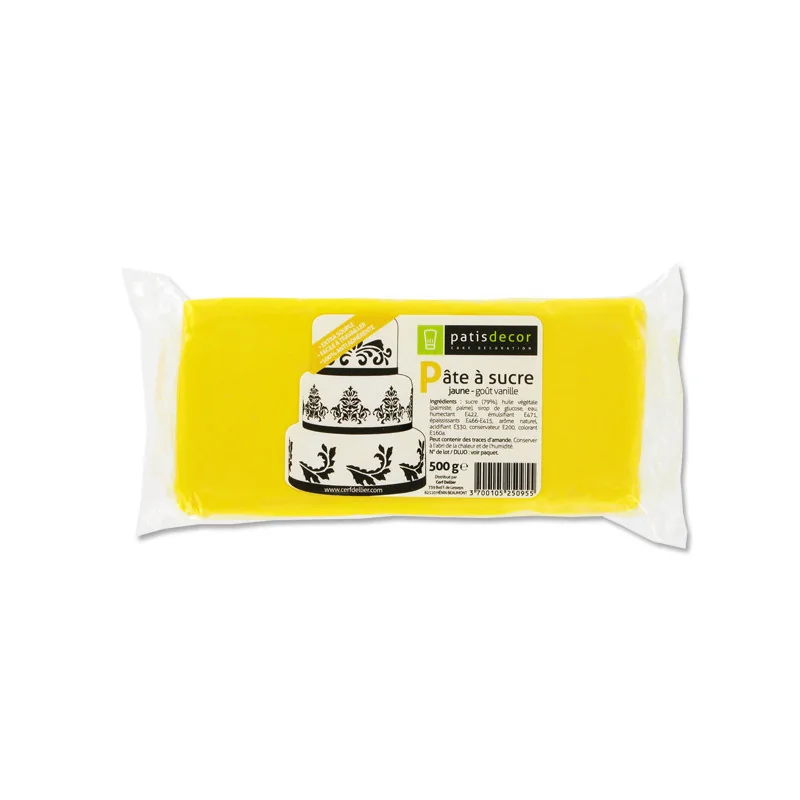 Decor Pate A Sucre La Pâte à Sucre Et Les Décors En Sucre. 6 Pate a sucre jaune 500 g - Patisdécor | Cerf Dellier