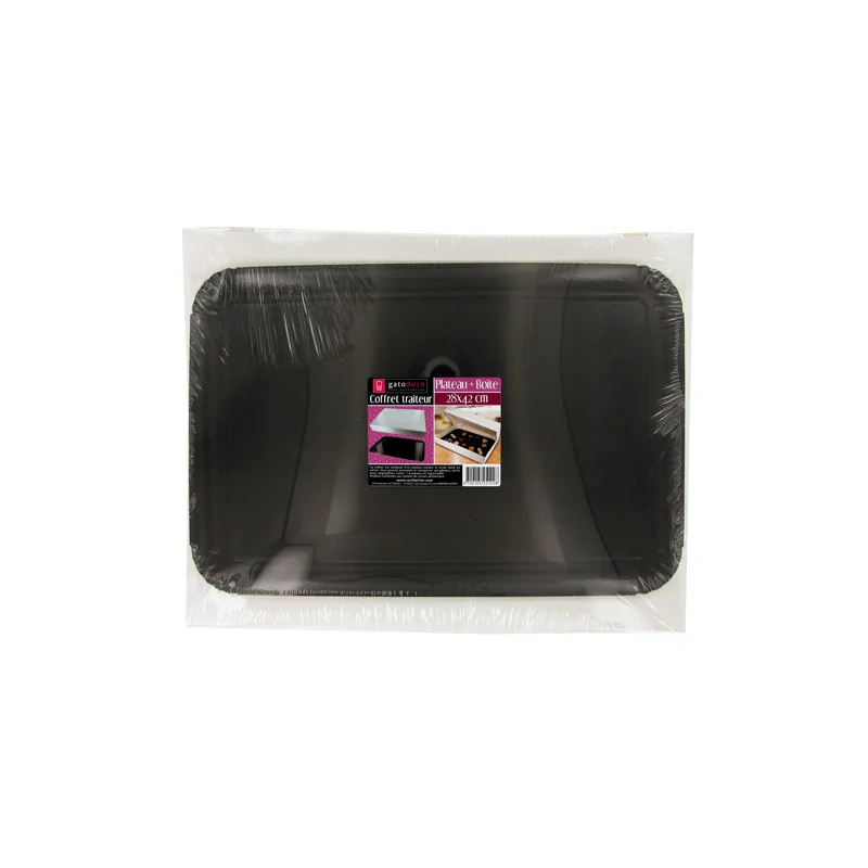 Coffret traiteur plateau et boîte 28 x 42 cm