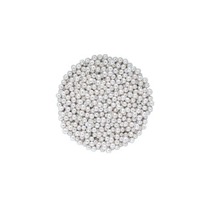 Perles argentées 6 mm (100 g)