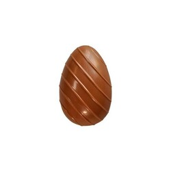 Moule chocolat 2 oeufs rayés 10 cm