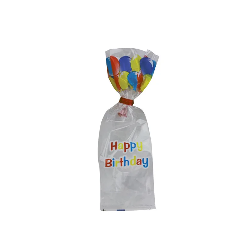 Sachets Happy Birthday fond plat + liens (x25)