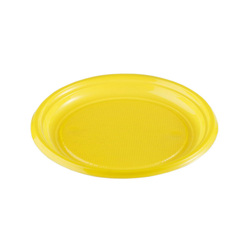 Assiettes plastique jaunes (x50)