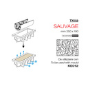 Tapis silicone texturé Sauvage Tapis silicone texturé Sauvage