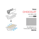 Tapis silicone texturé Chocolat