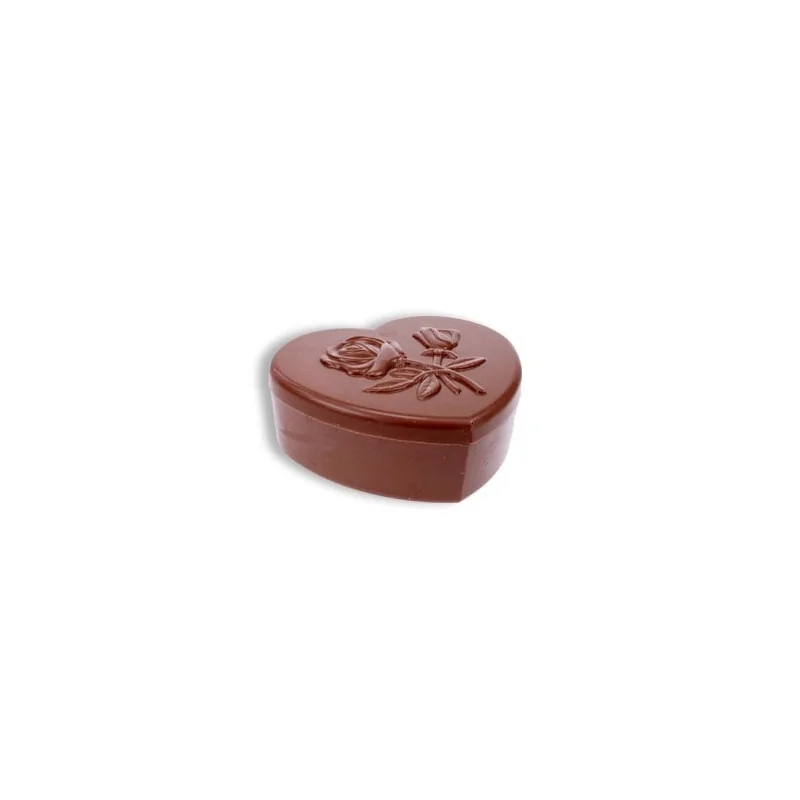 Moule bonbonnière en chocolat coeur
