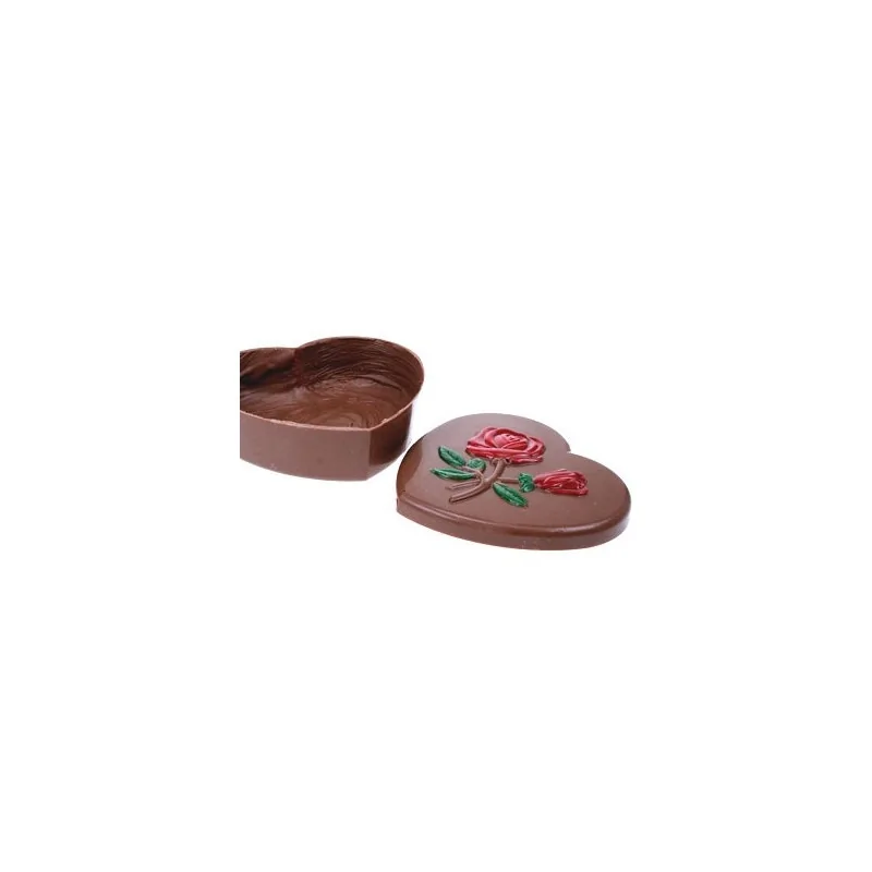 Moule a chocolat bonbonnière coeur rose
