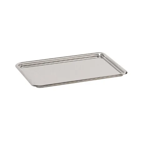 Plateau pâtissier inox bords ronds 24 cm