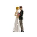 Couple de mariés tête à tête 16 cm Couple de mariés tête à tête 16 cm