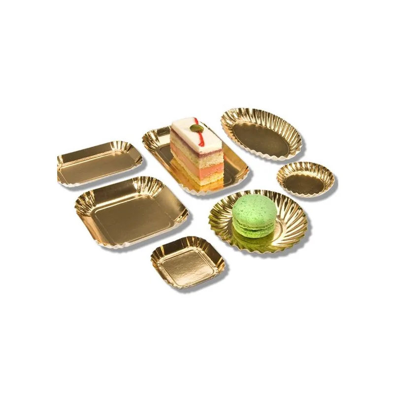 100 mini assiettes or