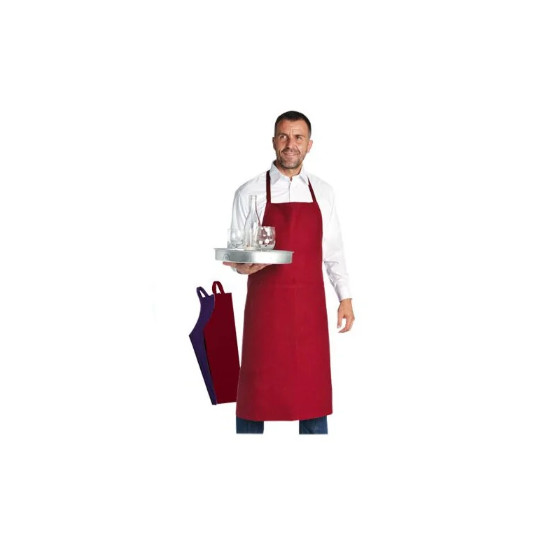 Tablier valet bavette bleu