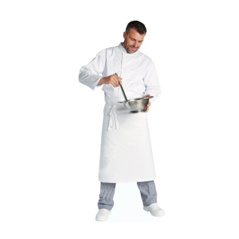 Tablier de chef blanc 100 x 55 cm