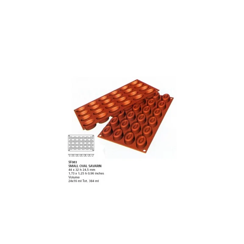 Moule silicone mini savarins ovales