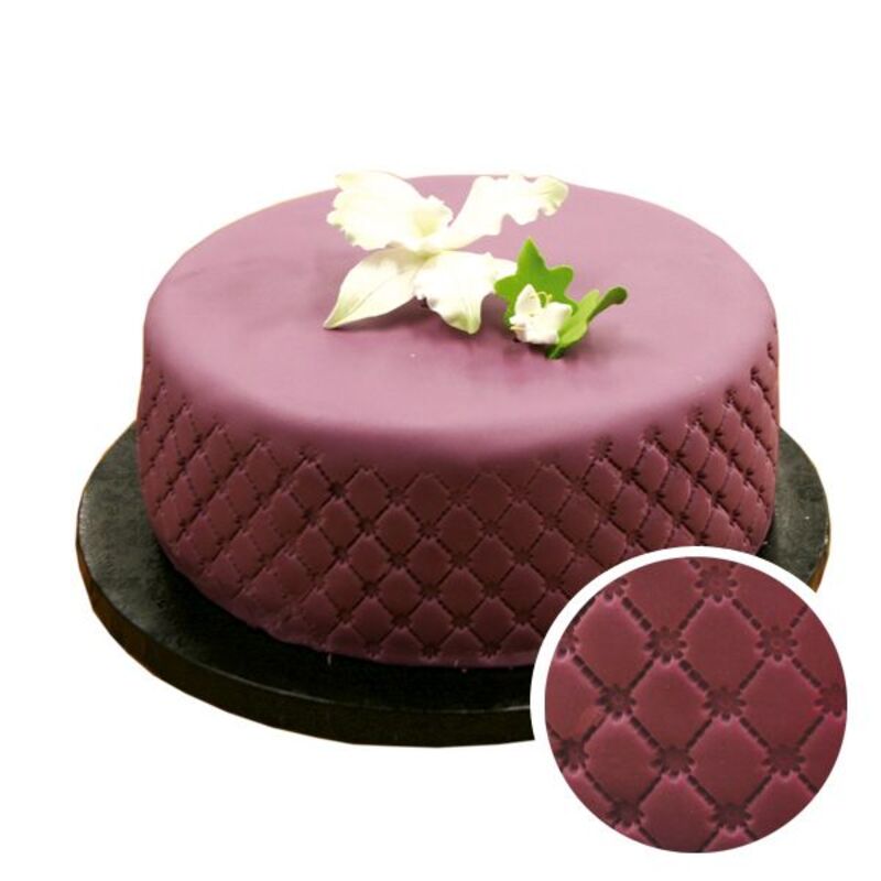 Embosseur Effet Matelasse Petites Fleurs Patisdecor Cerf Dellier