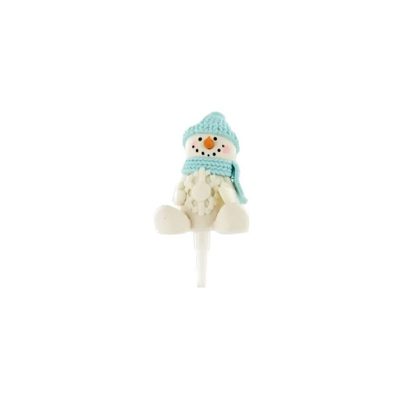 Bonhomme de neige assis