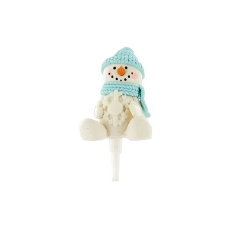 Bonhomme de neige assis Gatodéco